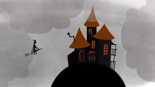 Wizard flying broom