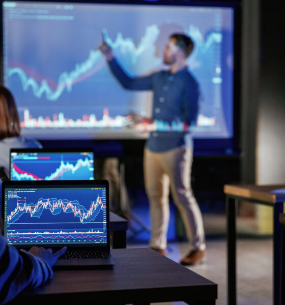 Stock market data visualization